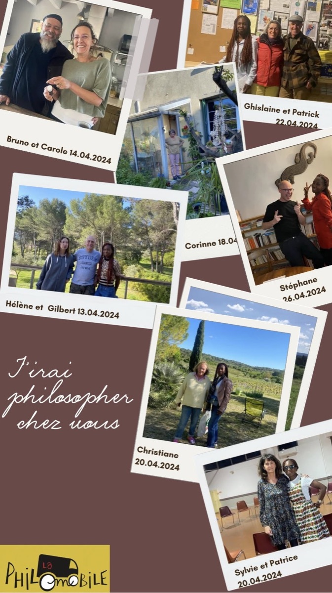 Photos souvenirs avec quelques-uns des hôtes qui ont accueilli Bio et Laurence pendant leur périple.