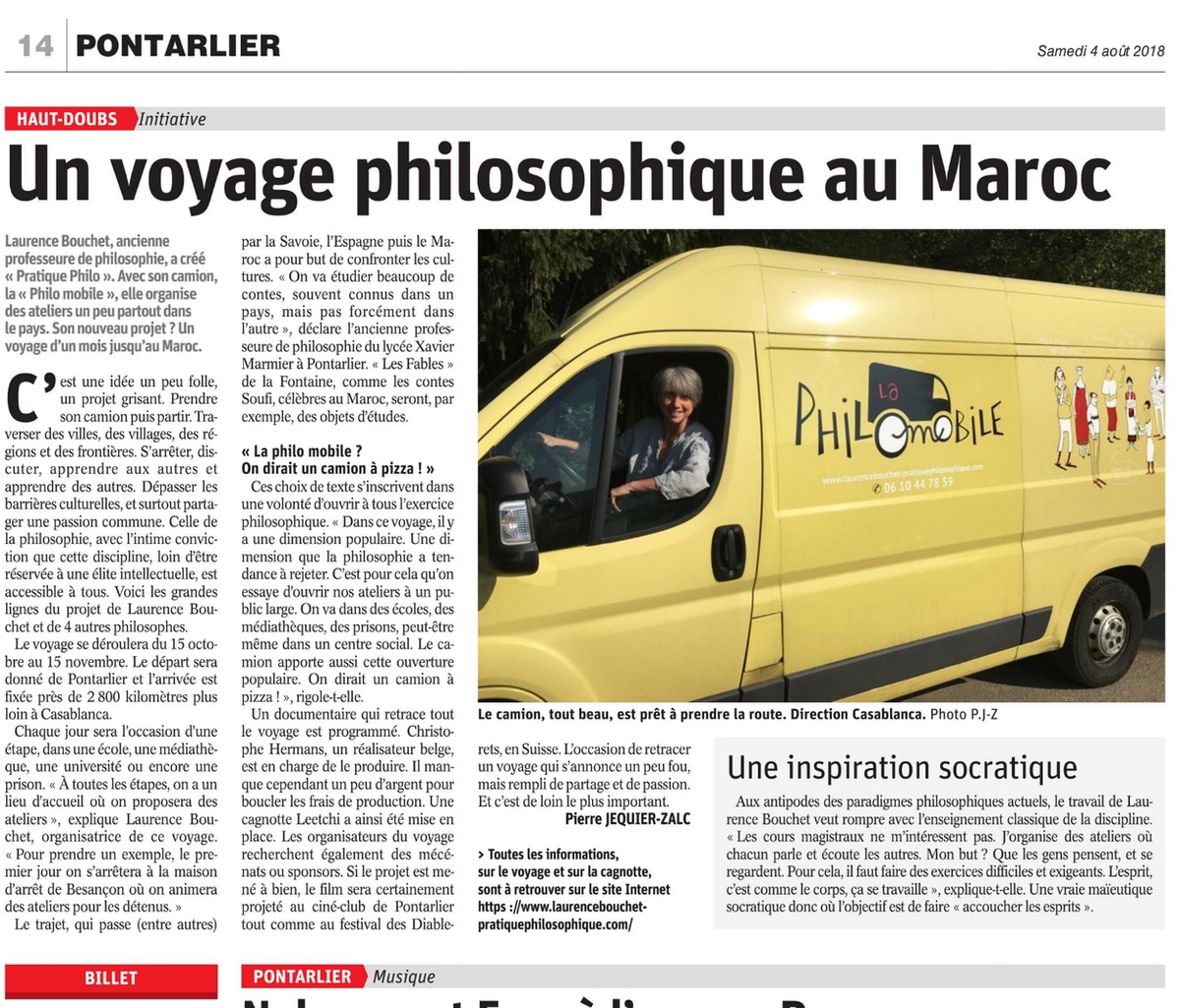 L’Est Républicain, 2018 : Voyage au Maroc